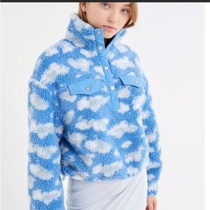 Urban Outfitters Cloud Nine Sherpa Popover Jacket